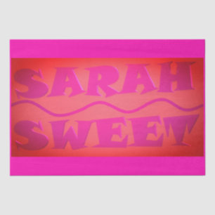 Sweet Sarah geeft warme roze en verbrande sinaasap Tissuepapier