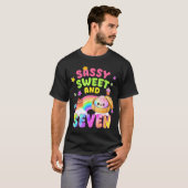 Sweet sassy and seven 7th bday rainbow dumpling t-shirt (Voorkant volledig)