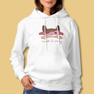 Sweet & Sassy Axolotl Napolitaans ijs Hoodie