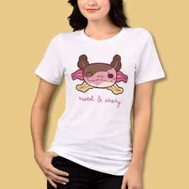 Sweet & Sassy Axolotl Napolitaans ijs Tri-Blend Shirt