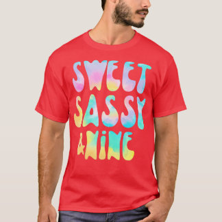 Sweet Sassy en 9e verjaardag Girl ie Dye 9 Ye T-shirt