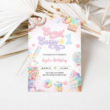 Sweet Sassy en One Pastel Snoep eerste verjaardag