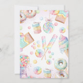 Sweet Sassy en One Pastel Snoep eerste verjaardag Kaart (Achterkant)