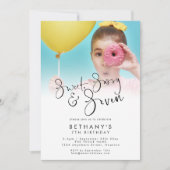 Sweet Sassy en Seven Photo Overlay 7e Verjaardag Kaart (Voorkant)