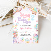 Sweet Sassy en twee meisjes Snoepjes tweede verjaa Kaart