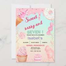 Sweet Sassy en zeven Snoep verjaardag