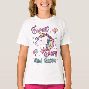 Sweet Sassy en zeven Unicorn T-shirt