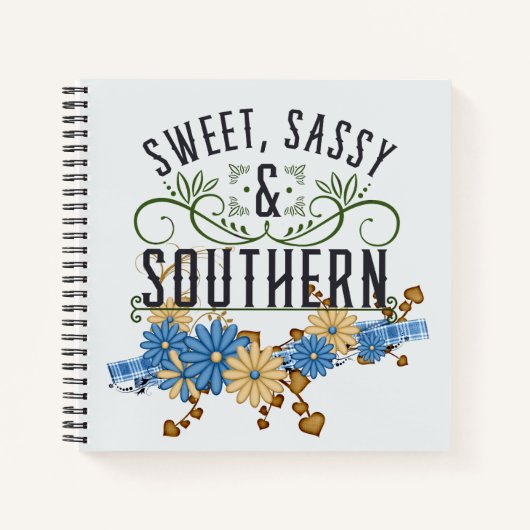 Sweet Sassy Southern Notitieboek (Voorkant)