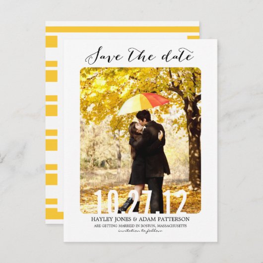 SWEET Save the Date Briefkaart (Voorkant / Achterkant)