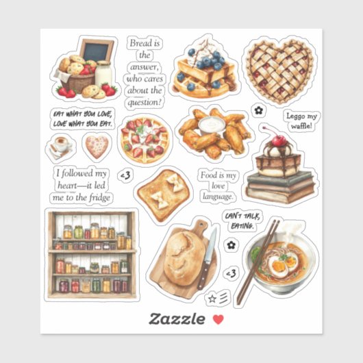 Sweet & Savory Delights Sticker Blad (Vel)