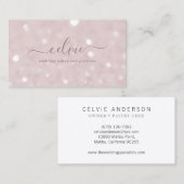 Sweet Savvy Chic Elegant Minimalistisch Visitekaar Visitekaartje (Voorkant / Achterkant)