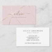 Sweet Savvy Chic Elegant minimalistisch Visitekaar Visitekaartje (Voorkant / Achterkant)