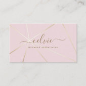 Sweet Savvy Chic Elegant minimalistisch Visitekaar Visitekaartje (Voorkant)