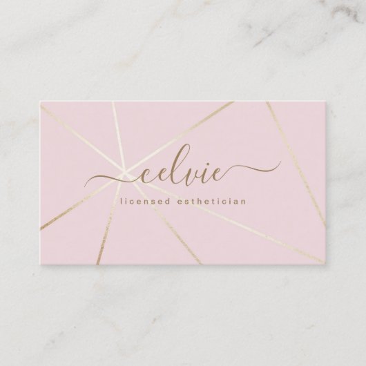 Sweet Savvy Chic Elegant minimalistisch Visitekaar Visitekaartje (Voorkant)