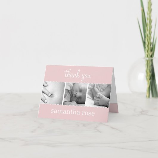 Sweet Scallops Baby bedankkaart (Voorkant)