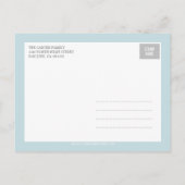 Sweet Scallops Geboorteaankondiging - Baby Boy Aankondigingskaart (Achterkant)