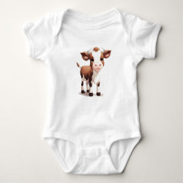 Sweet Schattig Baby Kalf, Baby Koe, Boerderij Dier Romper
