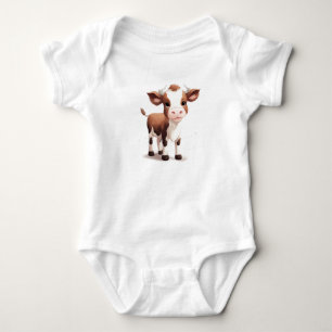 Sweet Schattig Baby Kalf, Baby Koe, Boerderij Dier Romper