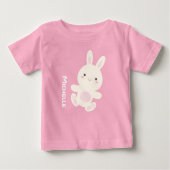 Sweet Schattig Cute Bunny Rabbit Custom Name (Voorkant)