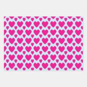 Sweet Schattige Hearts Love Valentijnsdag Pattern Inpakpapier Vel (Voorkant)
