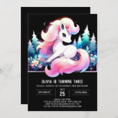 Sweet Schattige Horse Verjaardag Kaart (Voorkant / Achterkant)