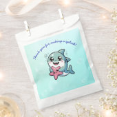 Sweet Schattige Kawaii Shark Baby shower Bedankzakje (Geknipt)
