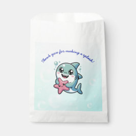 Sweet Schattige Kawaii Shark Baby shower Bedankzakje