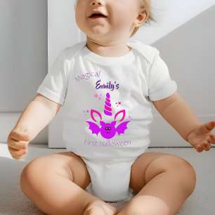 Sweet Schattige Unicorn Girl eerste Halloween met Romper