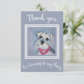 Sweet Schnauzer Bedankkaart (Staand voorkant)