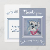 Sweet Schnauzer Bedankkaart (Voorkant / Achterkant)