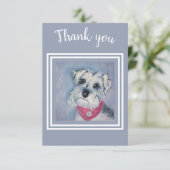 Sweet Schnauzer Hartelijk dank Bedankkaart (Staand voorkant)