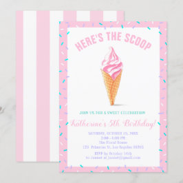 Sweet Scoop Baby Sprinkle Snoep shoppe Verjaardag Kaart