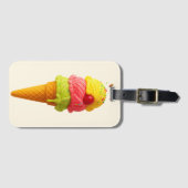 Sweet Scoop – Ice Cream Cone Bagagelabel (Voorkant (horizontaal))