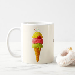 Sweet Scoop Style – gepersonaliseerd ijsontwerp Koffiemok
