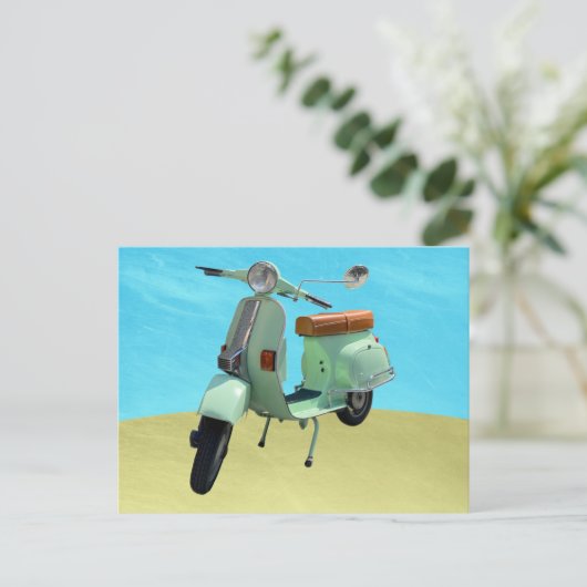 Sweet  Scooter Fun Briefkaart (Staand voorkant)