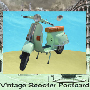 Sweet  Scooter Fun Briefkaart