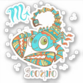 Sweet Scorpio Scorpion Sticker (Voorkant)