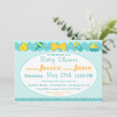 Sweet Scrapbook Boy Baby shower Uitnodiging (Staand voorkant)