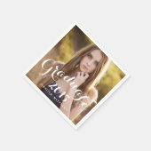 Sweet Script | 2015 Afstuderen-fotopapier Napkins Servetten (Hoek)