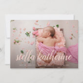 Sweet Script | Aankondiging van de geboorte van ee (Voorkant)