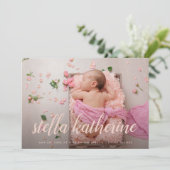 Sweet Script | Aankondiging van de geboorte van ee (Staand voorkant)