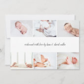 Sweet Script | Aankondiging van de geboorte van ee (Achterkant)