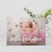 Sweet Script | Aankondiging van de geboorte van ee (Staand voorkant)