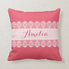 Sweet Script - Bright roze logo Kussen