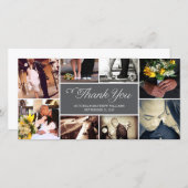 SWEET SCRIPT COLLAGE | BRUILOFT BEDANKT KAART (Voorkant / Achterkant)