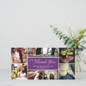 SWEET SCRIPT COLLAGE | BRUILOFT BEDANKT KAART (Staand voorkant)