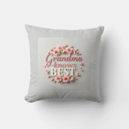 Sweet Script Grandma Pink Flowers Kussen