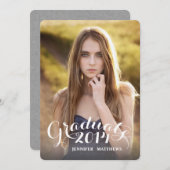 Sweet Script | Oproep van de GraduPartij Kaart (Voorkant / Achterkant)