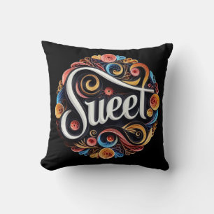 Sweet Script-typografie Kussen
