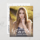 Sweet Script | Uitnodiging voor afstudeerfeest (Voorkant / Achterkant)